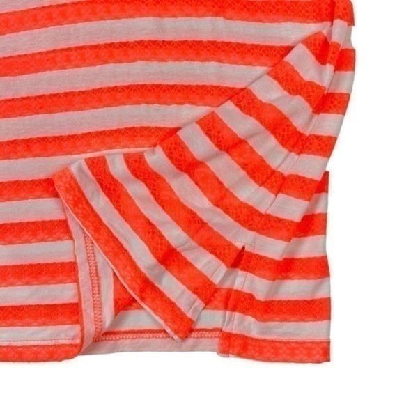 Balance Cover Up Collection Beach Hoodie Womens Size Large Orange White Stripes - Picture 10 of 16